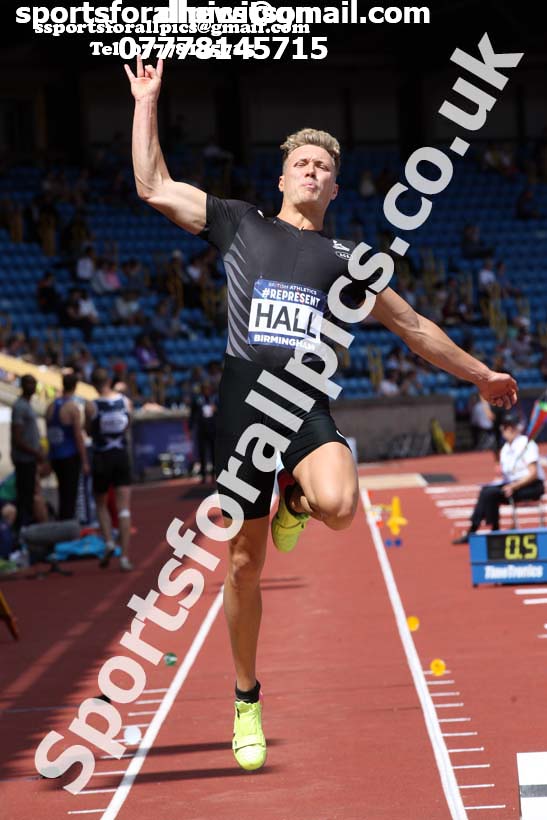 Mens long jump, World Championship Team Trials, Alexander Stadium, Birmingham